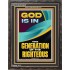 GOD IS IN THE GENERATION OF THE RIGHTEOUS  Ultimate Inspirational Wall Art  Portrait  GWFAVOUR12679  "33x45"