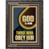 GOD IS WITH THOSE WHO OBEY HIM  Unique Scriptural Portrait  GWFAVOUR12680  "33x45"