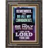 DO ALL MY COMMANDMENTS AND BE HOLY  Christian Portrait Art  GWFAVOUR13010  "33x45"