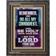 DO ALL MY COMMANDMENTS AND BE HOLY  Christian Portrait Art  GWFAVOUR13010  