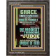 GRACE UNMERITED FAVOR OF GOD BE MODEST IN YOUR THINKING AND JUDGE YOURSELF  Christian Portrait Wall Art  GWFAVOUR13011  