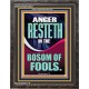ANGER RESTETH IN THE BOSOM OF FOOLS  Encouraging Bible Verse Portrait  GWFAVOUR13021  