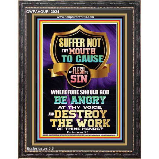 CONTROL YOUR MOUTH AND AVOID ERROR OF SIN AND BE DESTROY  Christian Quotes Portrait  GWFAVOUR13024  