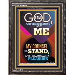 MY COUNSEL SHALL STAND  Ultimate Inspirational Wall Art Portrait  GWFAVOUR9386  "33x45"