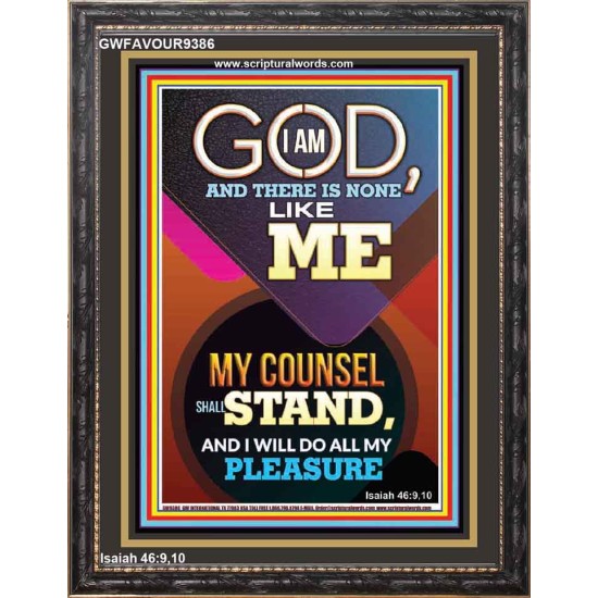 MY COUNSEL SHALL STAND  Ultimate Inspirational Wall Art Portrait  GWFAVOUR9386  