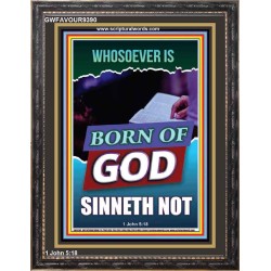 GOD'S CHILDREN DO NOT CONTINUE TO SIN  Righteous Living Christian Portrait  GWFAVOUR9390  "33x45"