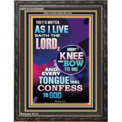 IN JESUS NAME EVERY KNEE SHALL BOW  Unique Scriptural Portrait  GWFAVOUR9465  "33x45"