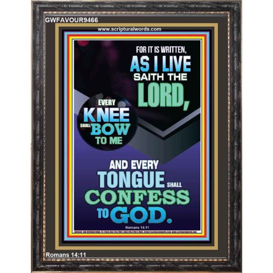 EVERY TONGUE WILL GIVE WORSHIP TO GOD  Unique Power Bible Portrait  GWFAVOUR9466  