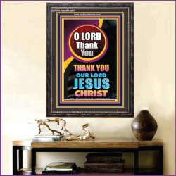 O LORD THANK YOU  Ultimate Inspirational Wall Art Portrait  GWFAVOUR10017  