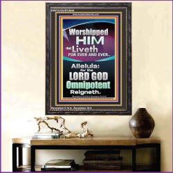WORSHIPPED HIM THAT LIVETH FOREVER   Contemporary Wall Portrait  GWFAVOUR10044  "33x45"