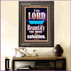THE MEEK IS BEAUTIFY WITH SALVATION  Scriptural Prints  GWFAVOUR10058  "33x45"