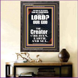 WHO IN THE HEAVEN CAN BE COMPARED TO JEHOVAH EL SHADDAI  Affordable Wall Art Prints  GWFAVOUR10073  "33x45"
