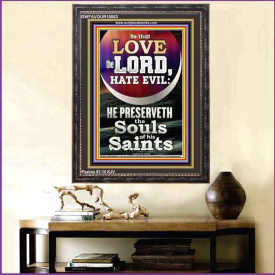 SOULS OF THE SAINTS IS PRESERVED  Scripture Art Prints Portrait  GWFAVOUR10083  