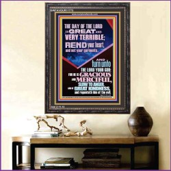 REND YOUR HEART AND NOT YOUR GARMENTS  Contemporary Christian Wall Art Portrait  GWFAVOUR11773  "33x45"