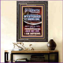 LOVE IS THE GREATEST OF ALL THE SPIRITUAL GIFTS  Sciptural Décor  GWFAVOUR11796  "33x45"