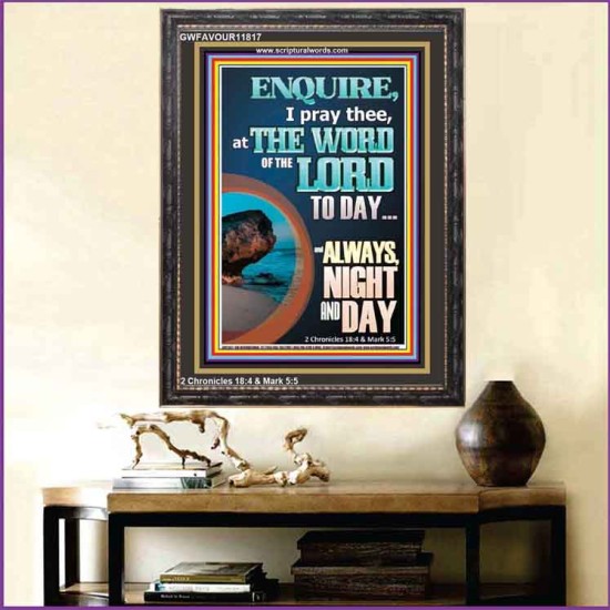 STUDY THE WORD OF THE LORD DAY AND NIGHT  Large Wall Accents & Wall Portrait  GWFAVOUR11817  