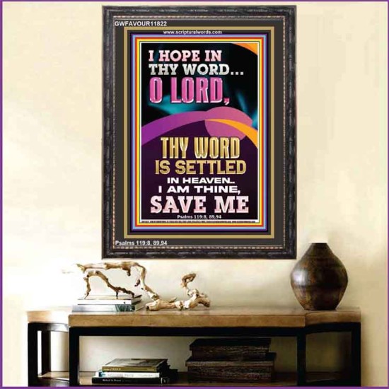 I AM THINE SAVE ME O LORD  Christian Quote Portrait  GWFAVOUR11822  