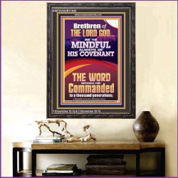 BE YE MINDFUL ALWAYS OF HIS COVENANT  Unique Bible Verse Portrait  GWFAVOUR11843  "33x45"