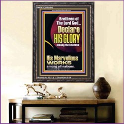 HIS MARVELLOUS WORKS AMONG ALL NATIONS  Custom Inspiration Scriptural Art Portrait  GWFAVOUR11845  "33x45"