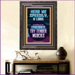 HEAR ME SPEEDILY O LORD MY GOD  Sanctuary Wall Picture  GWFAVOUR11916  "33x45"