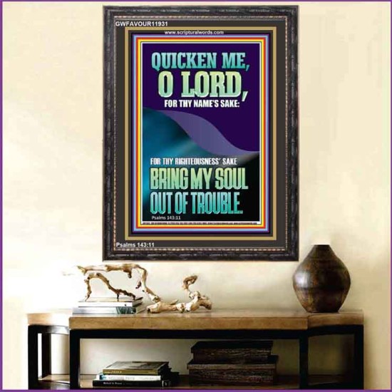 QUICKEN ME O LORD FOR THY NAME'S SAKE  Eternal Power Portrait  GWFAVOUR11931  