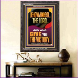 JEHOVAH NISSI THE LORD WHO GIVE YOU VICTORY  Bible Verses Art Prints  GWFAVOUR11970  "33x45"