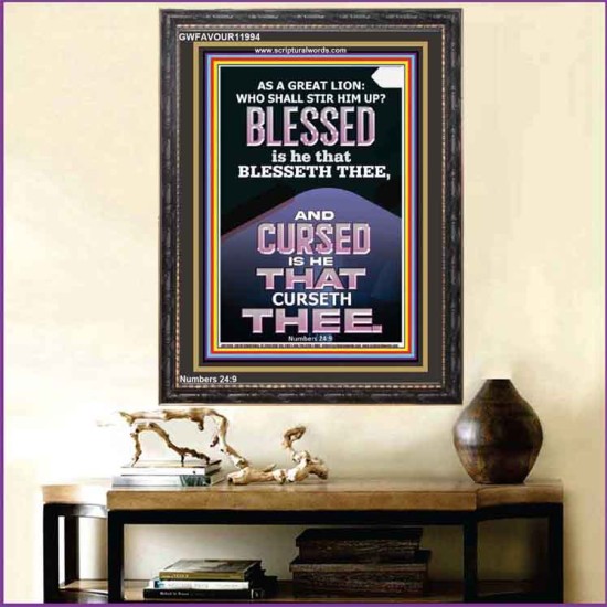 BLESSED IS HE THAT BLESSETH THEE  Encouraging Bible Verse Portrait  GWFAVOUR11994  