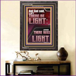AND GOD SAID LET THERE BE LIGHT  Christian Quotes Portrait  GWFAVOUR11995  "33x45"