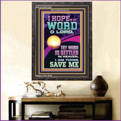 I HOPE IN THY WORD O LORD  Scriptural Portrait Portrait  GWFAVOUR12207  "33x45"