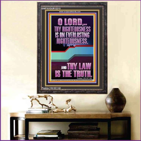 THY LAW IS THE TRUTH O LORD  Religious Wall Art   GWFAVOUR12213  