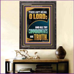 ALL THY COMMANDMENTS ARE TRUTH O LORD  Ultimate Inspirational Wall Art Picture  GWFAVOUR12217  "33x45"