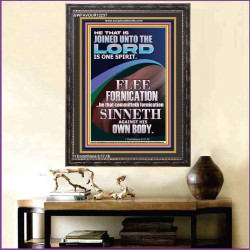 HE THAT IS JOINED UNTO THE LORD IS ONE SPIRIT  Scripture Art  GWFAVOUR12237  "33x45"