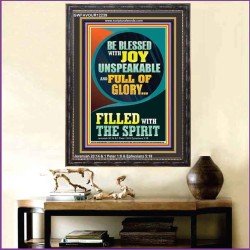 BE BLESSED WITH JOY UNSPEAKABLE  Contemporary Christian Wall Art Portrait  GWFAVOUR12239  "33x45"