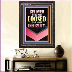 THOU ART LOOSED FROM THINE INFIRMITY  Scripture Portrait   GWFAVOUR12295  "33x45"
