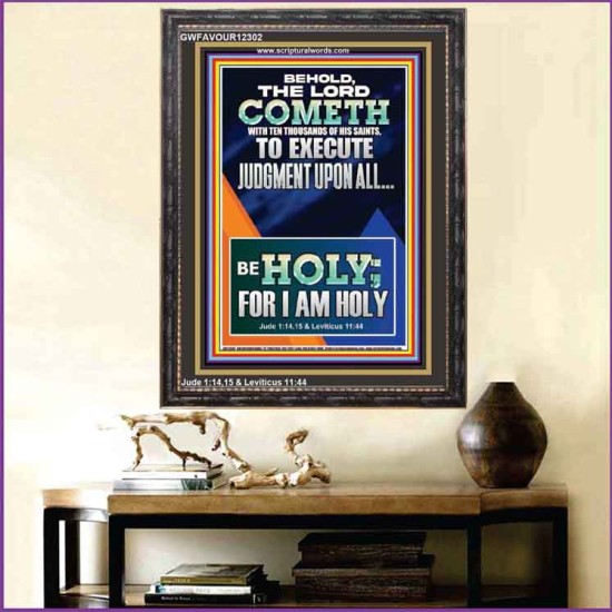 THE LORD COMETH TO EXECUTE JUDGMENT UPON ALL  Large Wall Accents & Wall Portrait  GWFAVOUR12302  