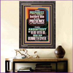 THOU PREPAREST A TABLE BEFORE ME IN THE PRESENCE OF MINE ENEMIES  Unique Scriptural ArtWork  GWFAVOUR12314  "33x45"