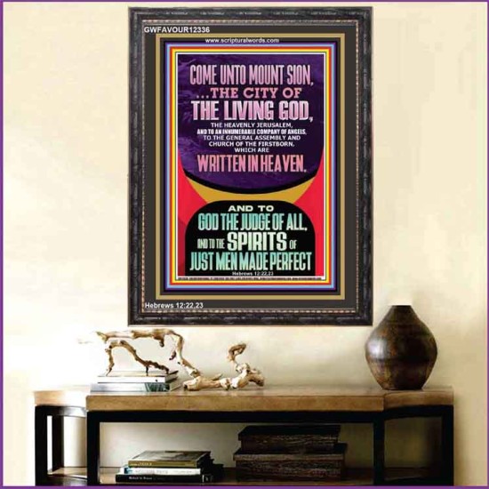 MOUNT SION CITY OF THE LIVING GOD  Custom Art Work  GWFAVOUR12336  