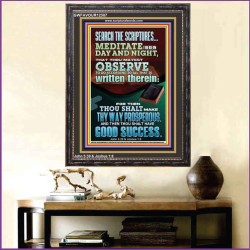 SEARCH THE SCRIPTURES MEDITATE THEREIN DAY AND NIGHT  Bible Verse Wall Art  GWFAVOUR12387  "33x45"