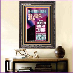 JEHOVAH JIREH WHICH DOETH GREAT THINGS AND UNSEARCHABLE  Unique Power Bible Picture  GWFAVOUR12654  "33x45"
