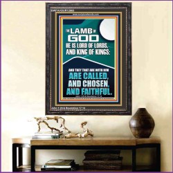 THE LAMB OF GOD LORD OF LORDS KING OF KINGS  Unique Power Bible Portrait  GWFAVOUR12663  "33x45"