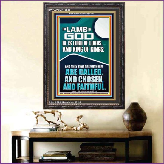 THE LAMB OF GOD LORD OF LORDS KING OF KINGS  Unique Power Bible Portrait  GWFAVOUR12663  