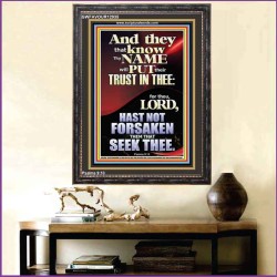 THOSE WHO HAVE KNOWLEDGE OF YOUR NAME ARE NEVER DISAPPOINTED  Unique Scriptural Portrait  GWFAVOUR12935  "33x45"
