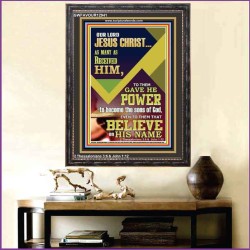 POWER TO BECOME THE SONS OF GOD THAT BELIEVE ON HIS NAME  Children Room  GWFAVOUR12941  "33x45"