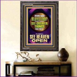 THOU SHALT SEE GREATER THINGS YE SHALL SEE HEAVEN OPEN  Ultimate Power Portrait  GWFAVOUR12946  "33x45"
