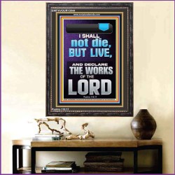 I SHALL NOT DIE BUT LIVE AND DECLARE THE WORKS OF THE LORD  Christian Paintings  GWFAVOUR13044  "33x45"