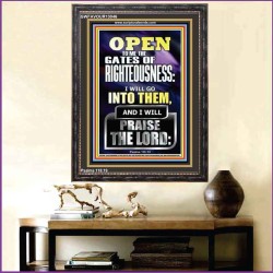 OPEN TO ME THE GATES OF RIGHTEOUSNESS I WILL GO INTO THEM  Biblical Paintings  GWFAVOUR13046  "33x45"