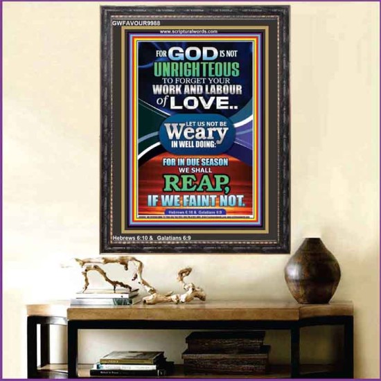 DO NOT BE WEARY IN WELL DOING  Children Room Portrait  GWFAVOUR9988  
