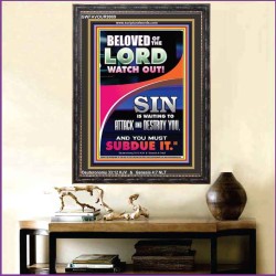 BELOVED WATCH OUT SIN IS ROARING AT YOU  Sanctuary Wall Portrait  GWFAVOUR9989  "33x45"