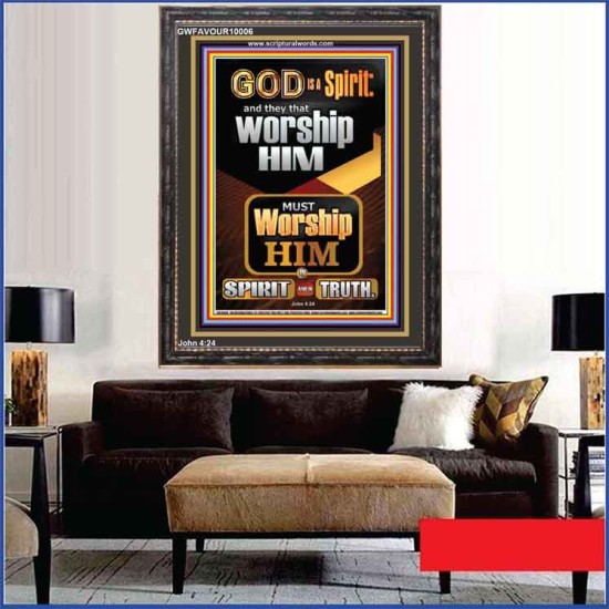 WORSHIP HIM IN SPIRIT AND TRUTH  Children Room Portrait  GWFAVOUR10006  