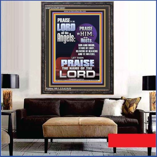 PRAISE HIM SUN, MOON, STARS OF LIGHT, YE WATERS  Contemporary Arts & Décor Picture  GWFAVOUR10051  